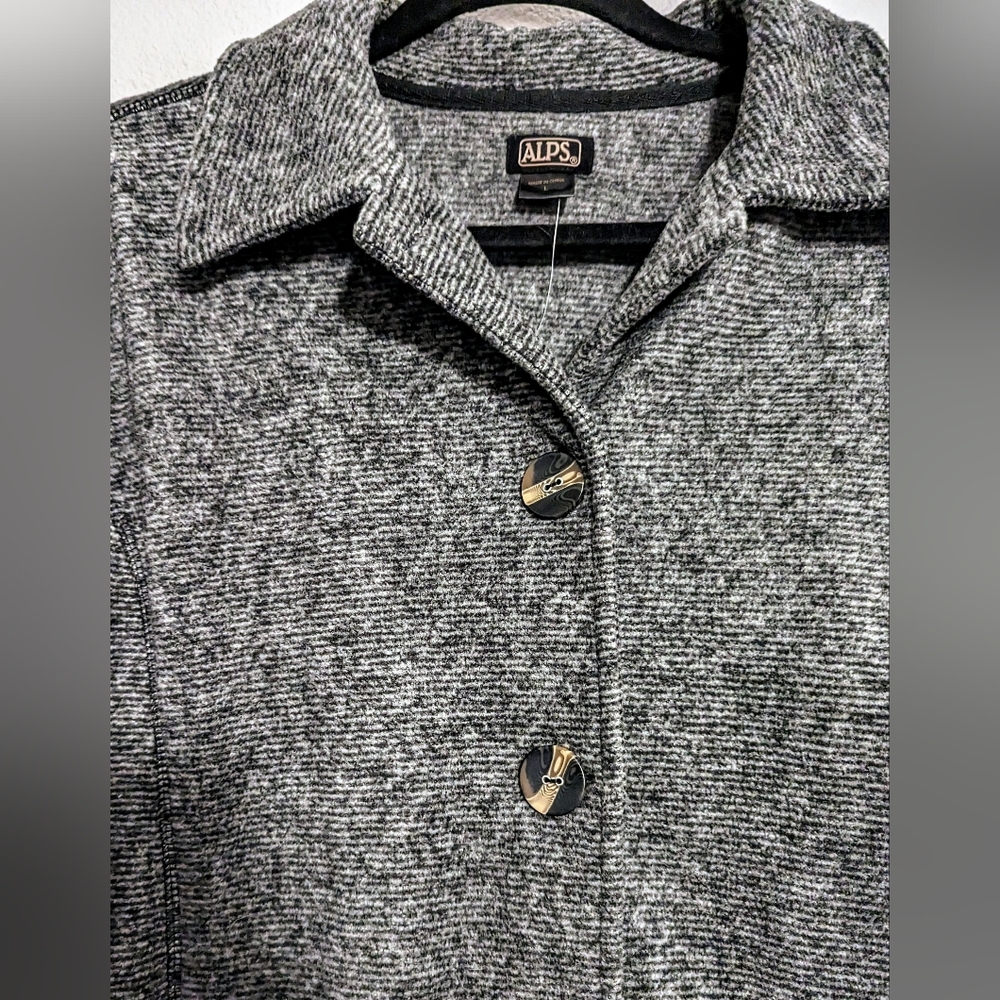Marled Grey Shacket - Picture 2 of 4